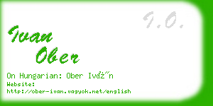 ivan ober business card